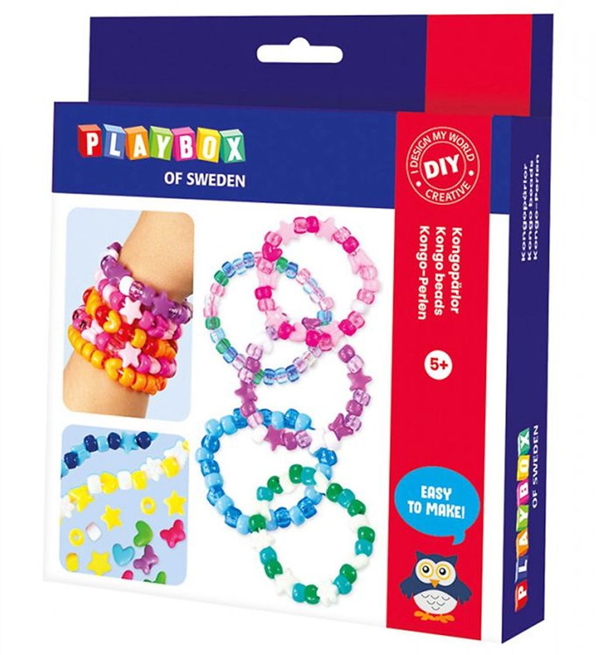 Playbox Perlesæt - 400 stk. - Kongo Beads