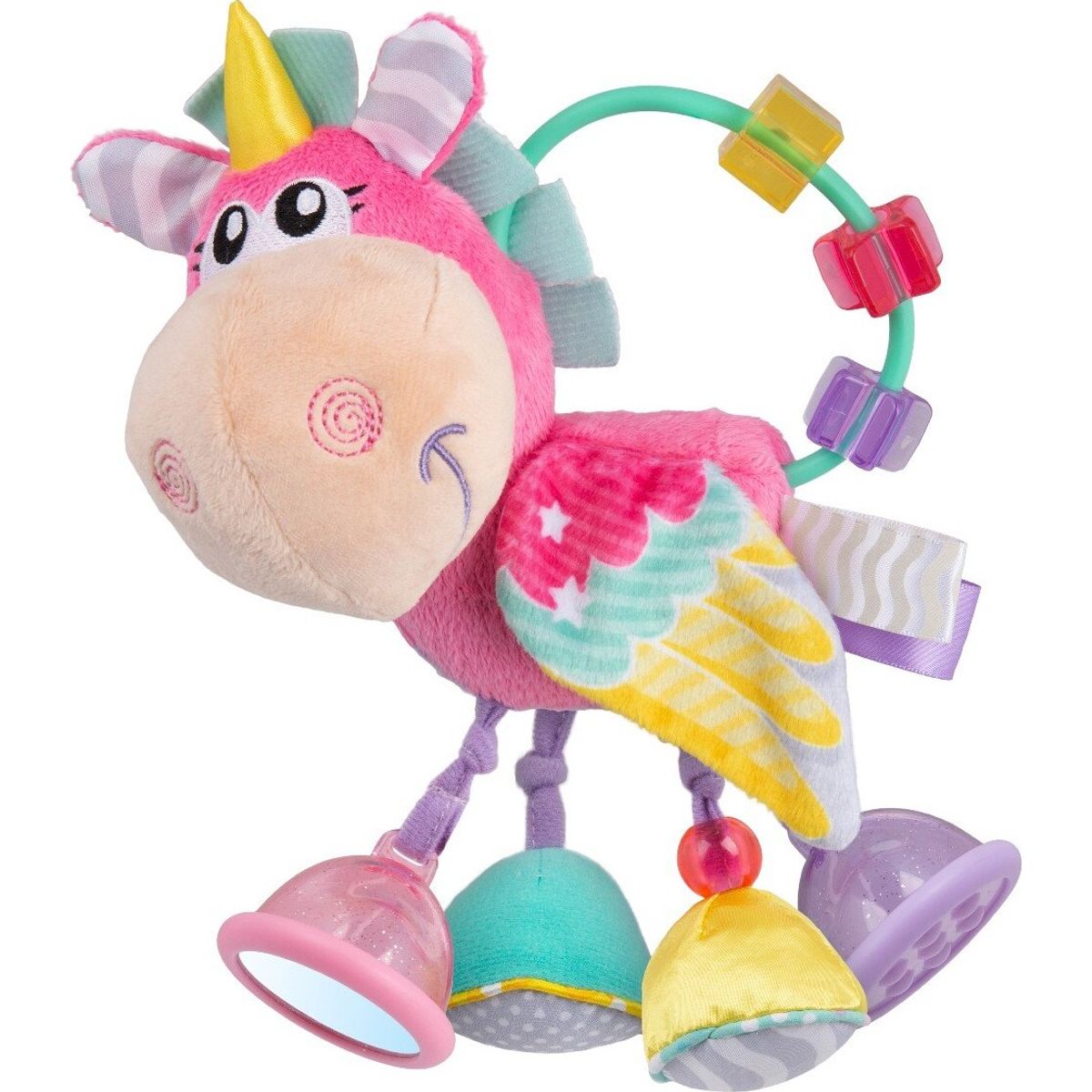 Playgro - Clip Clop Activity Rattle - Enhjørning - Pink