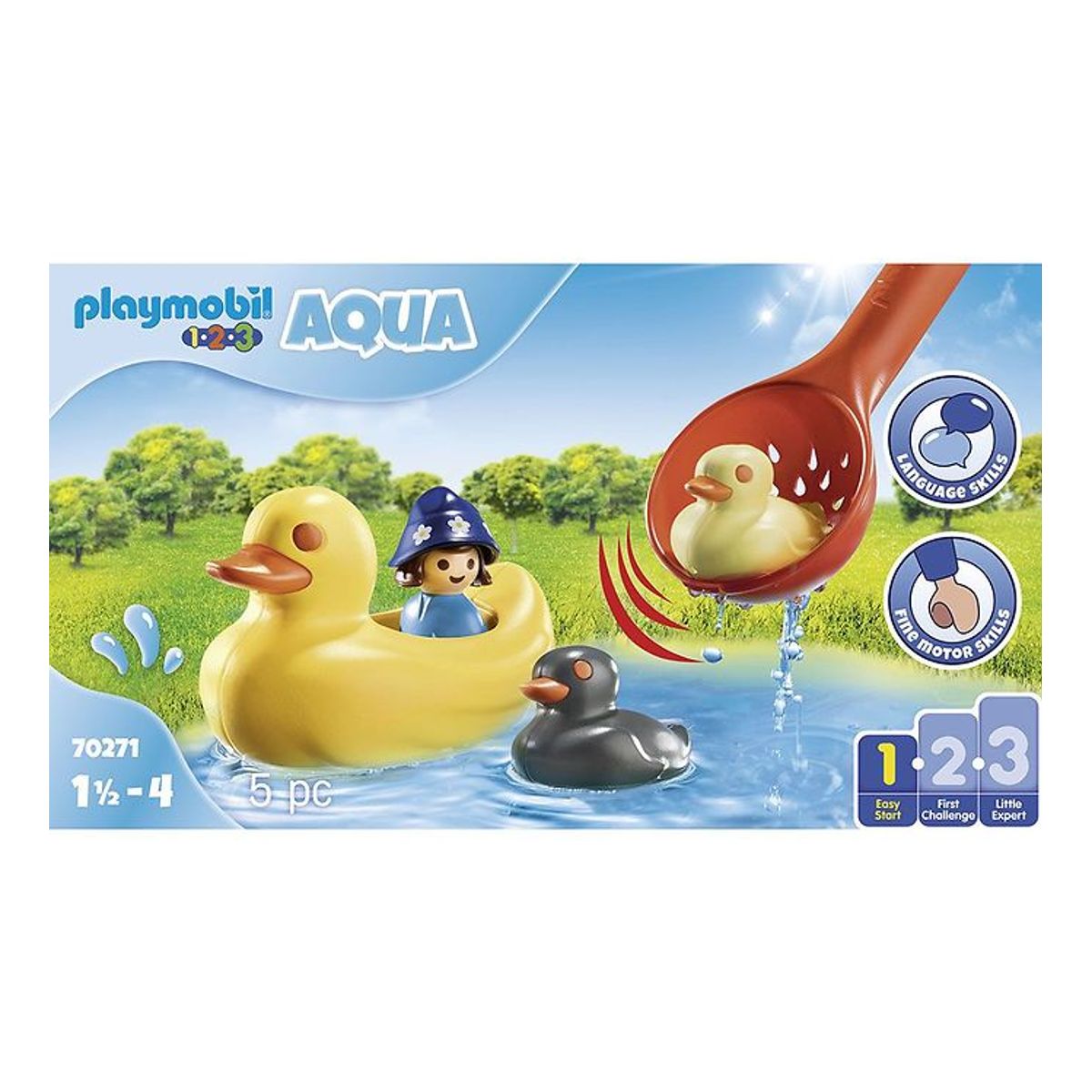 Playmobil 1.2.3 Aqua - Andefamilie - 70271 - 5 Dele