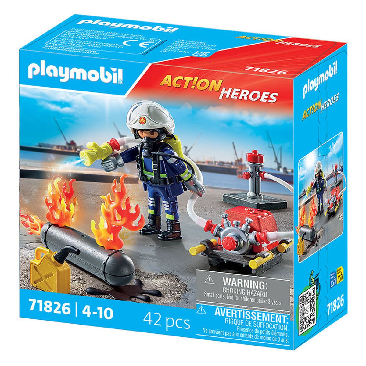 Playmobil Action Heroes - Brandbekæmper m. Vandpumpe - 71826 - 4