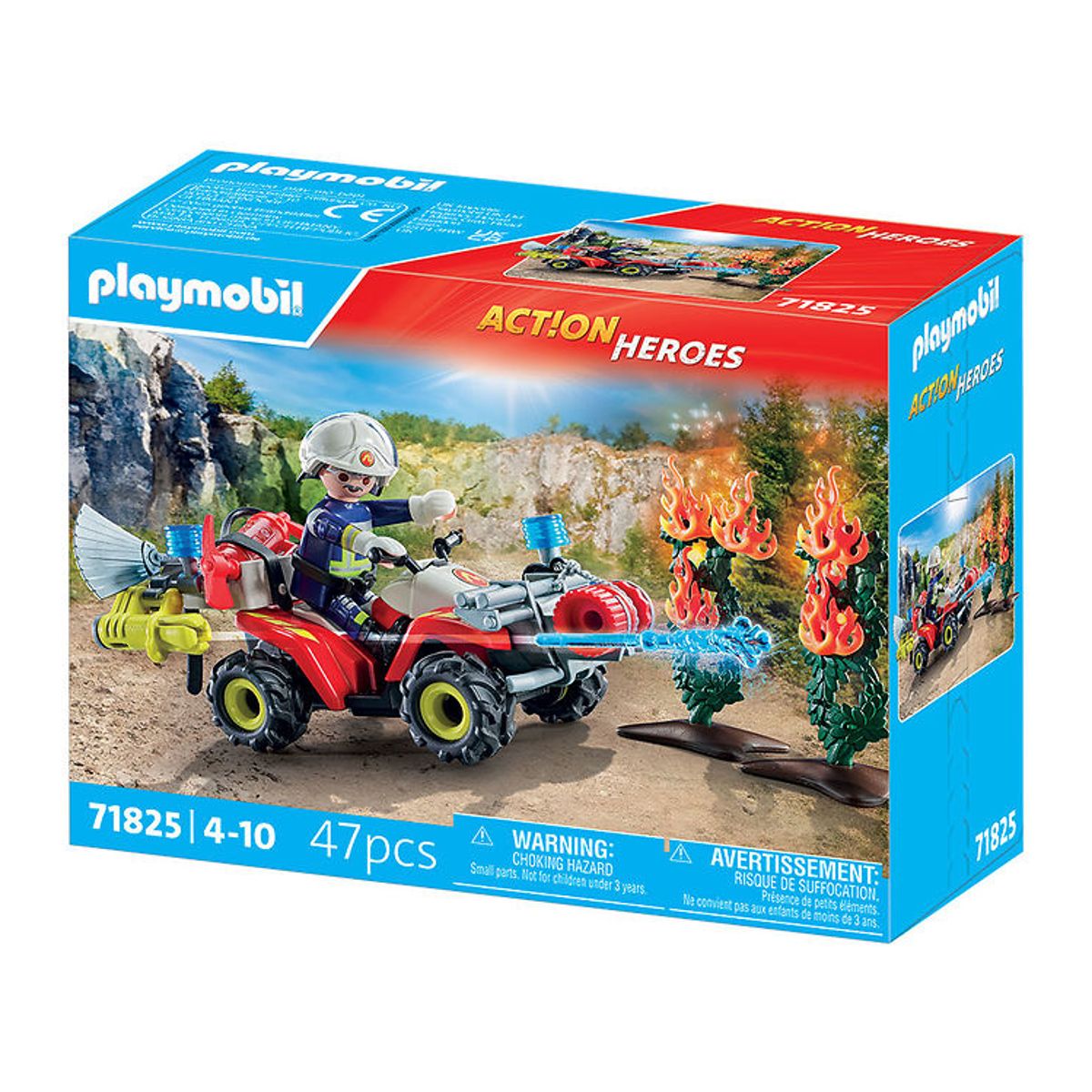 Playmobil Action Heroes - Brandbekæmper Quad - 71825 - 47 Dele