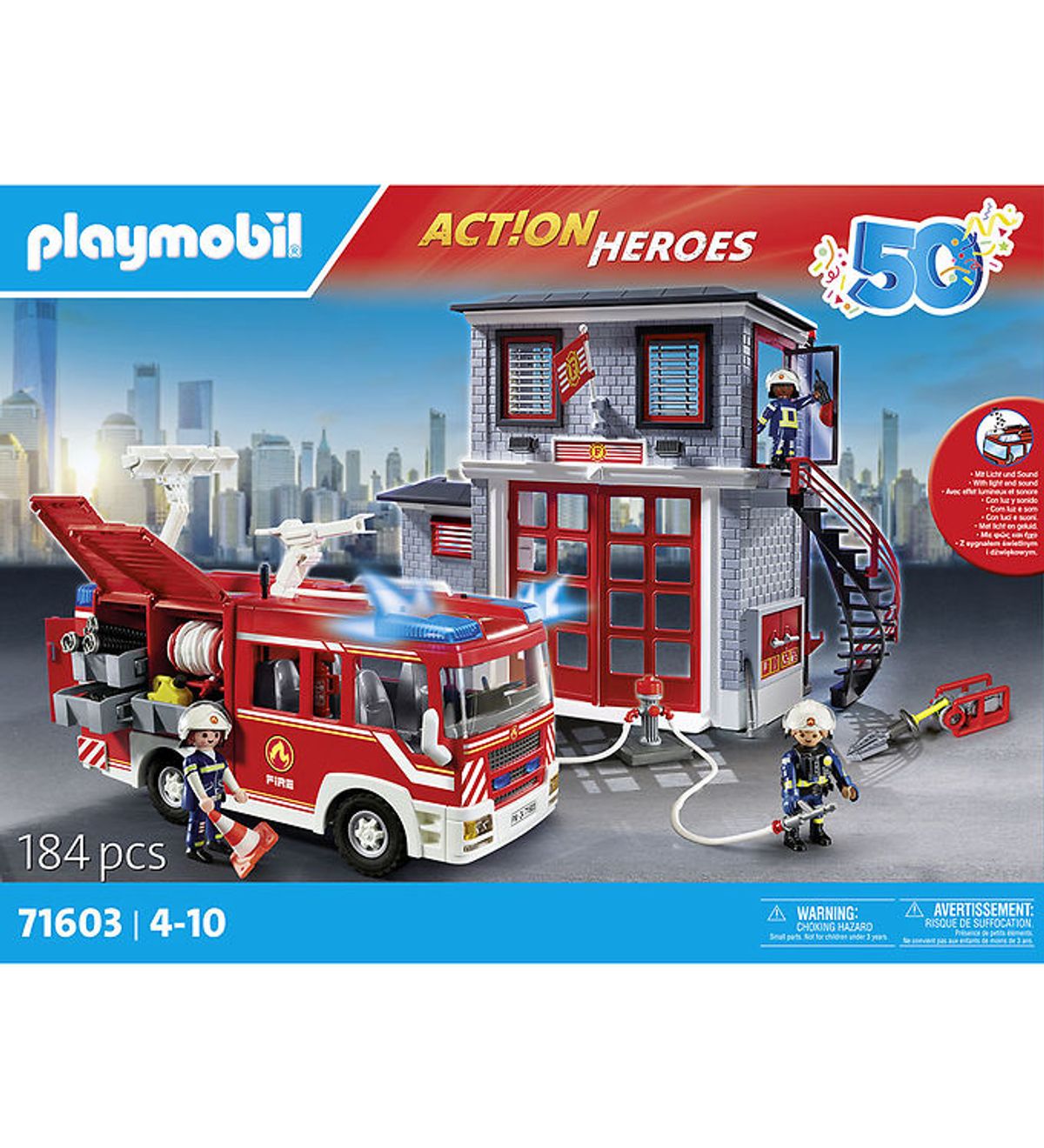 Playmobil Action Heroes - Kæmpestort Brandvæsen-sæt - 71603 - 18