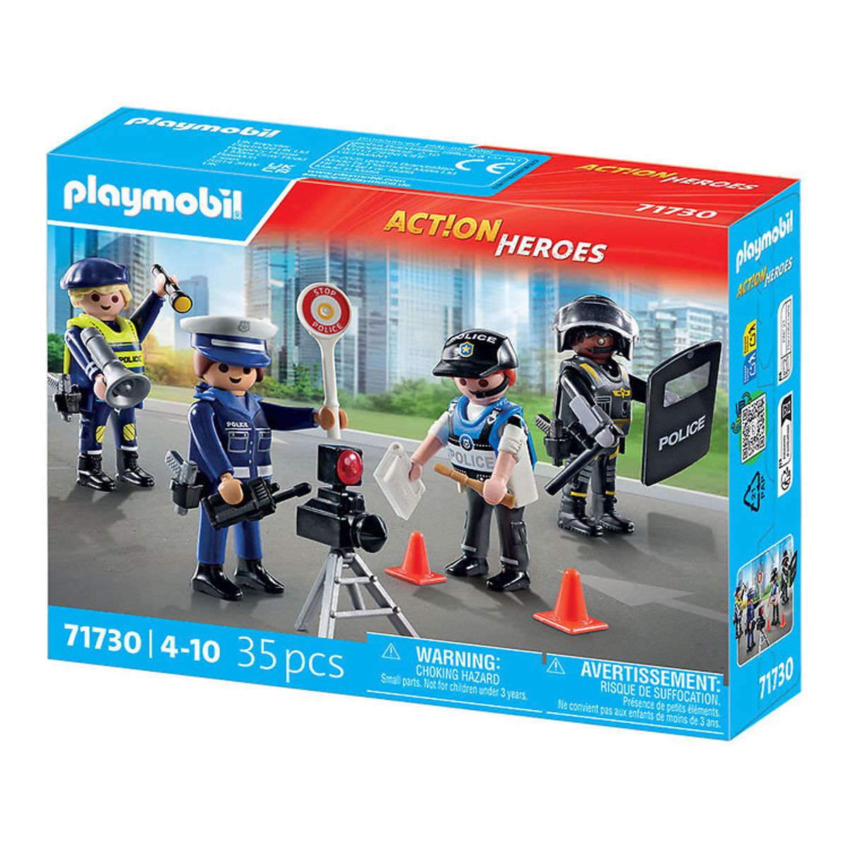 Playmobil Action Heroes - Politifigurer-sæt - 71730 - 35 Dele