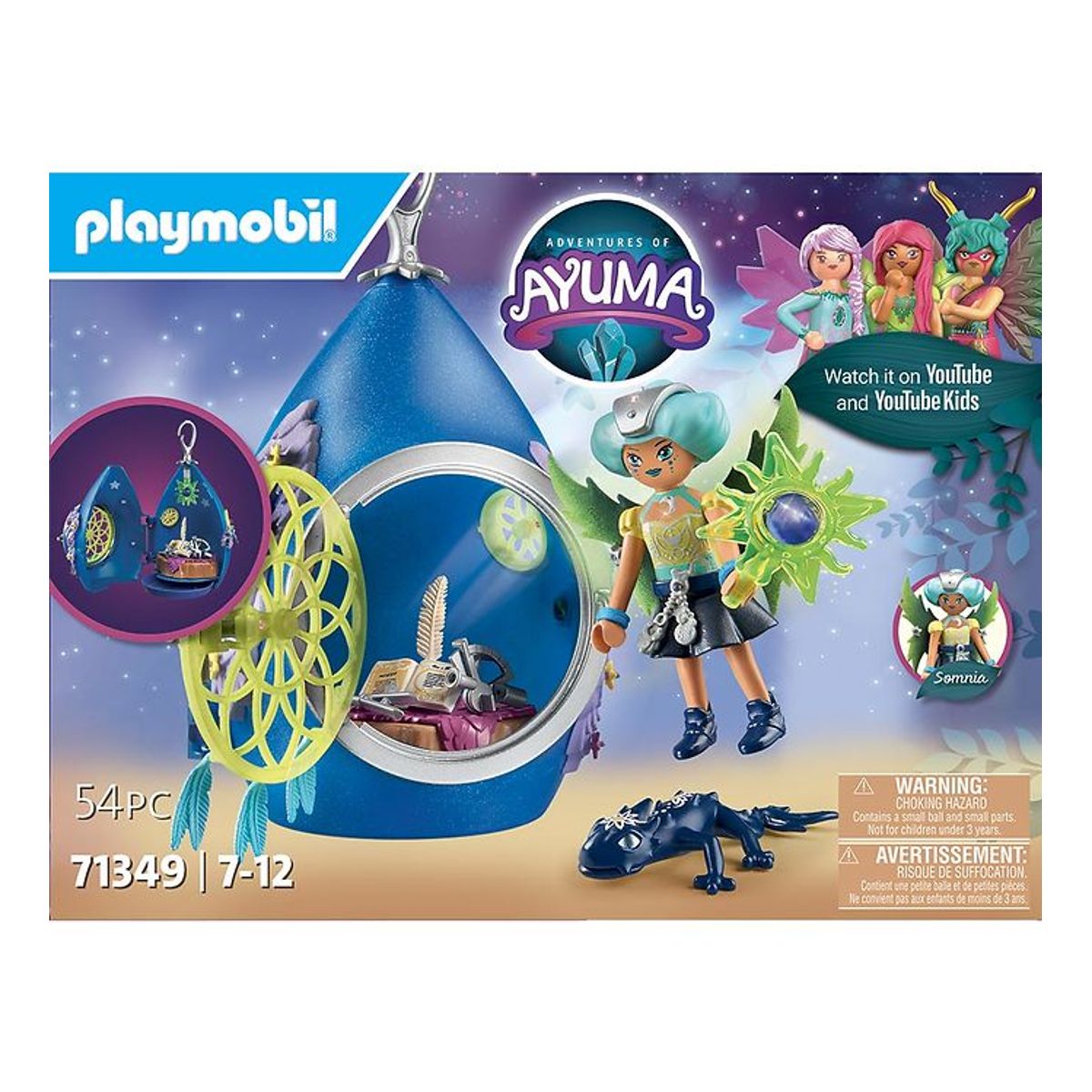 Playmobil Ayuma - Moon Fairy Dråbehus - 71349 - 54 Dele