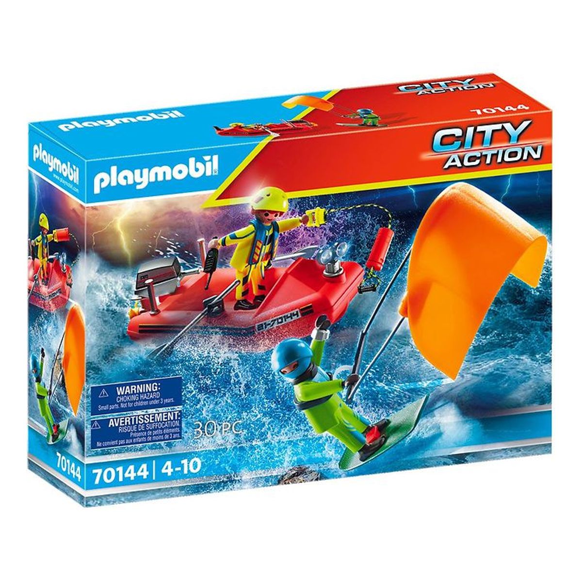 Playmobil City Action - Skibsredning Med Båd - 70144 - 30 Dele