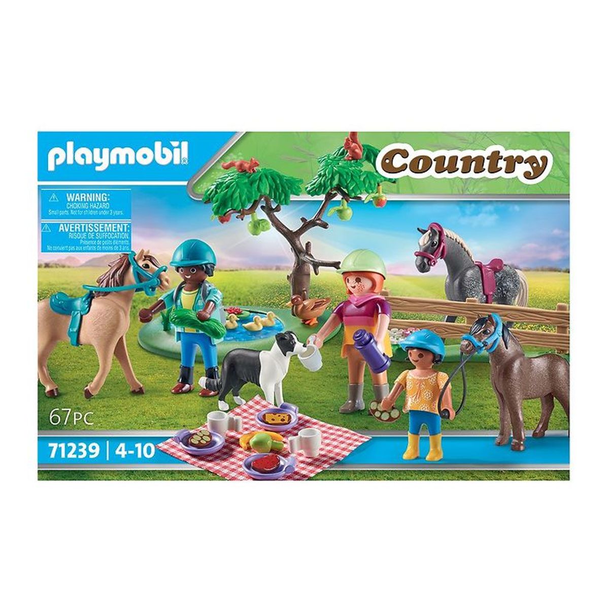 Playmobil Country - Picnic Med Heste - 71239 - 67 Dele