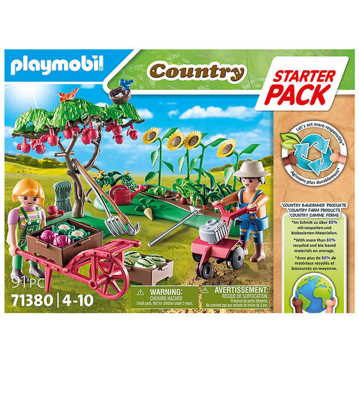 Playmobil Country - Starter Pack - Bondegård Køkkenhave - 91 Del