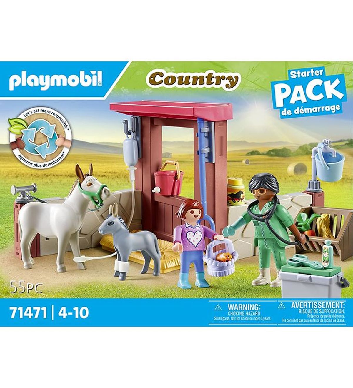 Playmobil Country - Veterinærmission med Æslerne - 71471 - 55 De