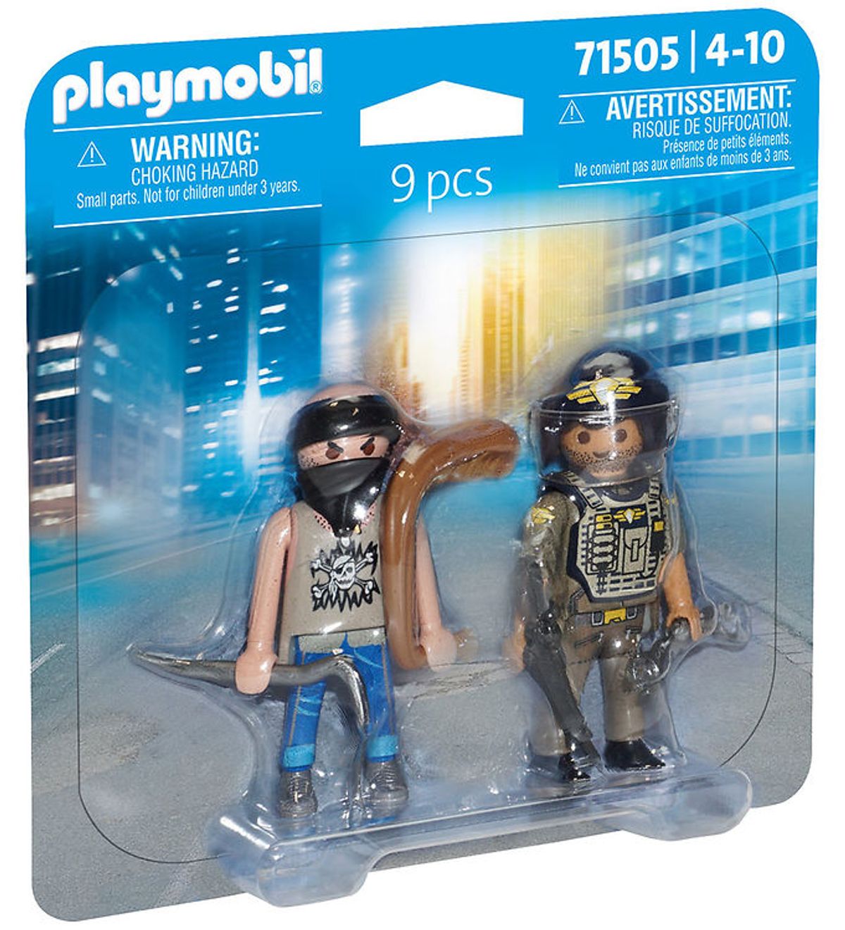 Playmobil Duopack - SWAT & Røver - 71505 - 9 Dele