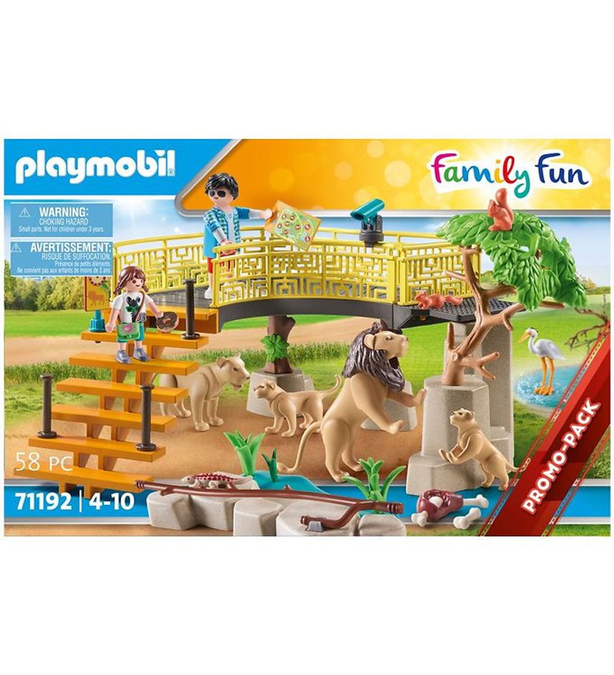 Playmobil Family Fun - Outdoor Lion Enclosure - 71192 - 58 Dele