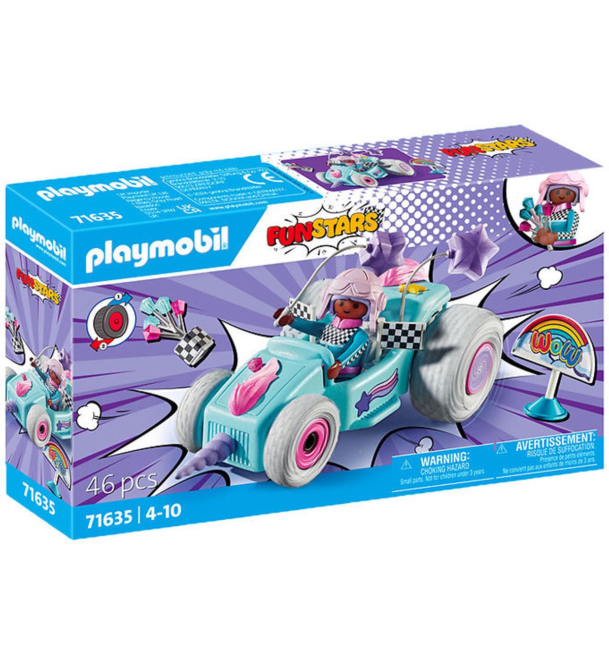 Playmobil Funstars - Racing Enhjørning - 71635 - 46 Dele