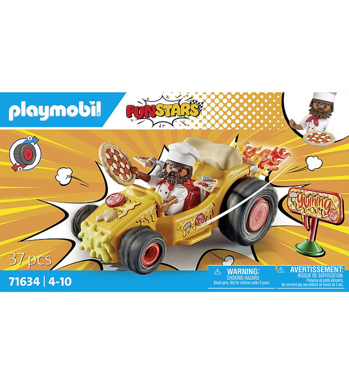 Playmobil Funstars - Racing Pizza - 71634 - 37 Dele