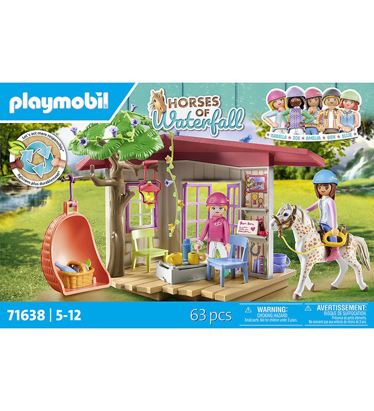 Playmobil Horses Of Waterfall - Klubhus Til Hestefans - 71638 -