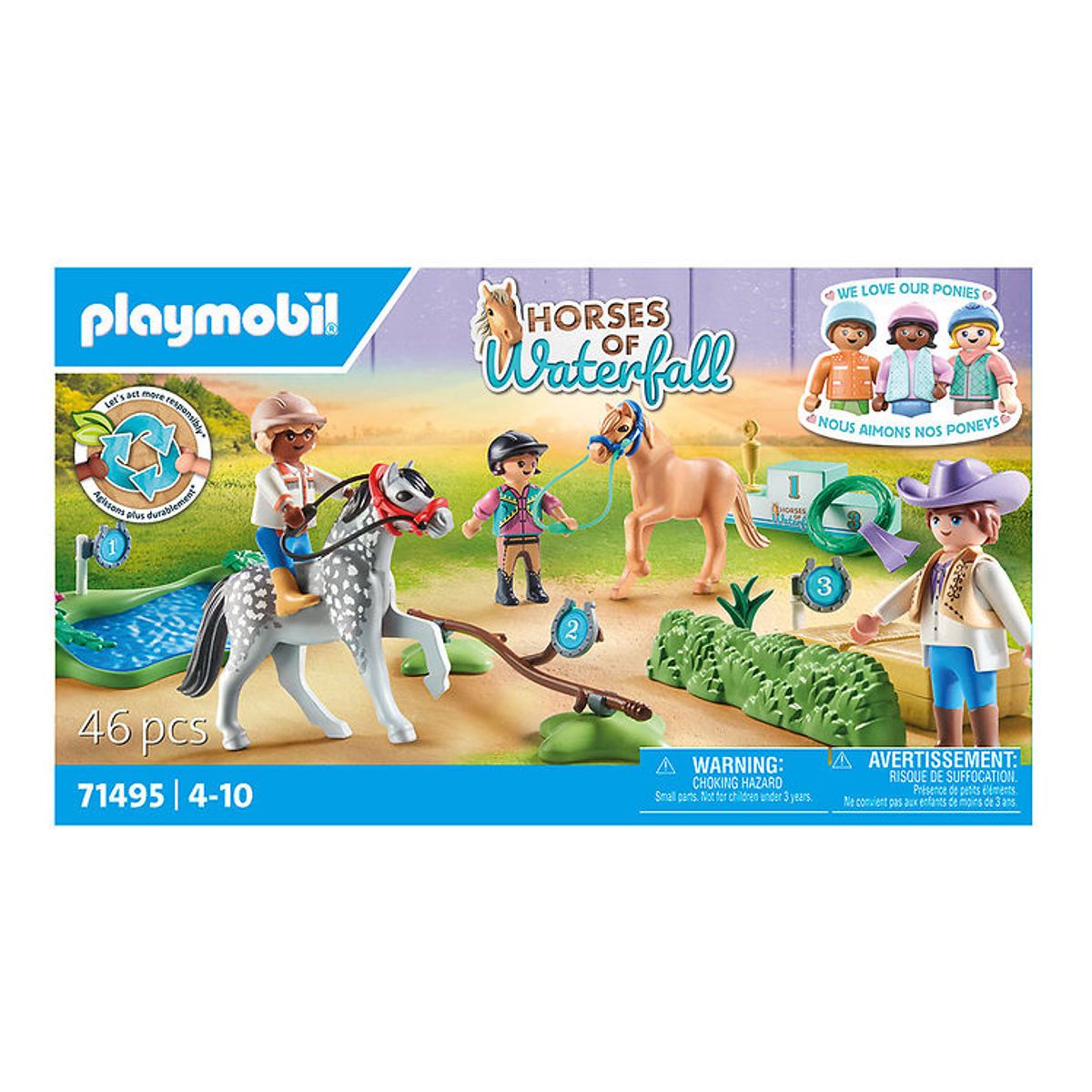 Playmobil Horses Of Waterfall - Ponyturnering - 71495 - 46 Dele