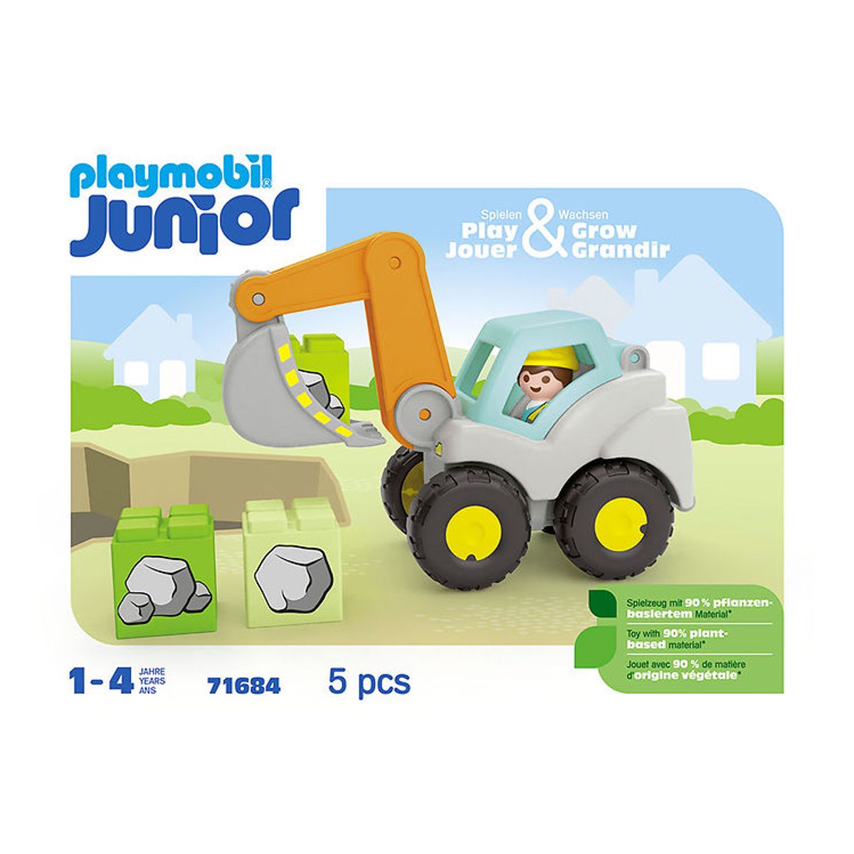 Playmobil Junior - Skovlgraver - 71684 - 5 Dele