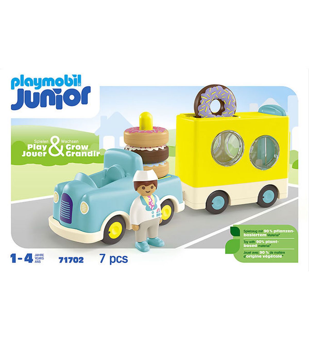 Playmobil Junior - Skør Donut Truck - 71702 - 7 Dele