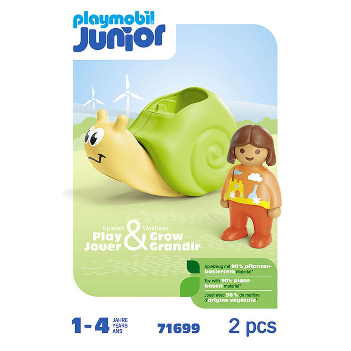 Playmobil Junior - Sneglevippe Med Raslefunktion - 71699 - 2 Del