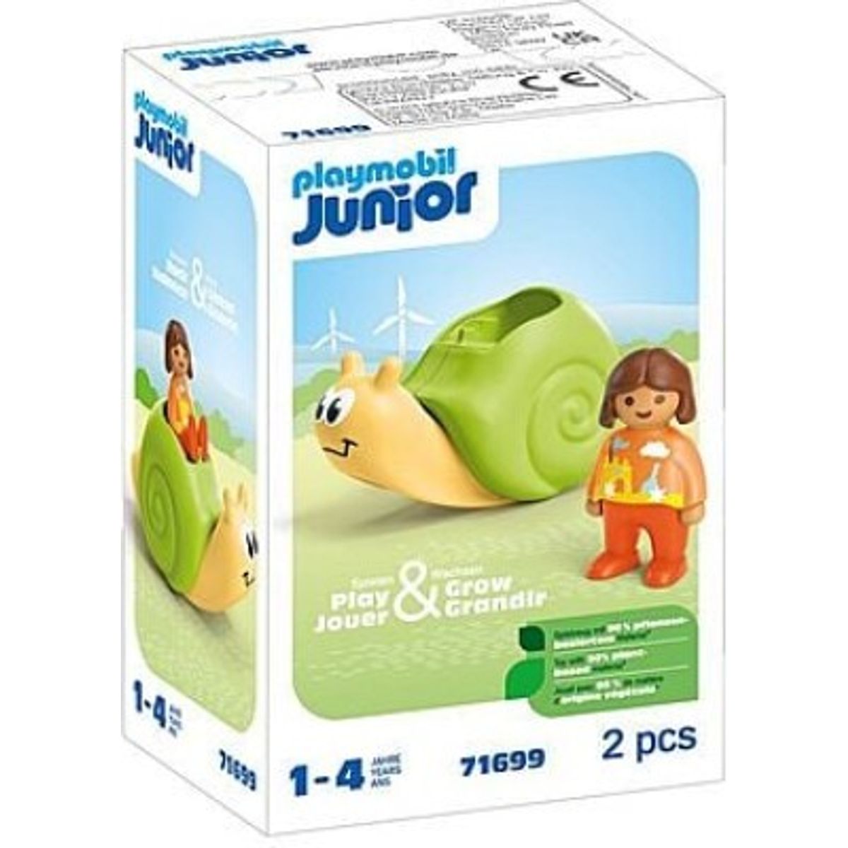 Playmobil Junior - Sneglevippe Med Raslefunktion - 71699