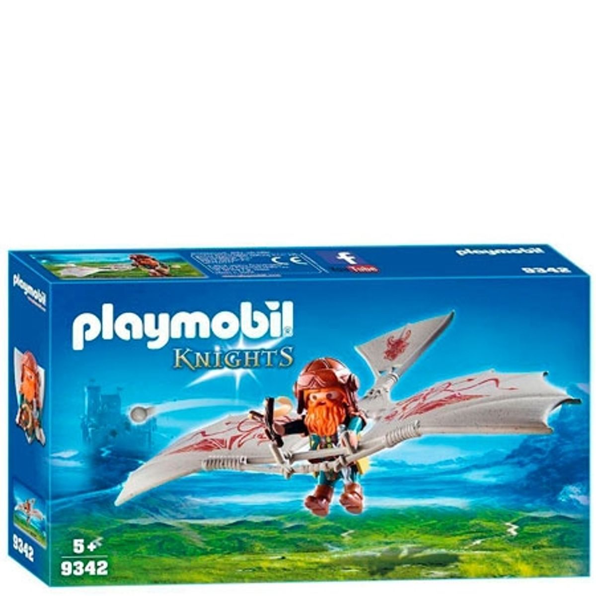 Playmobil Knights Svævefly Med Dværg - 9342