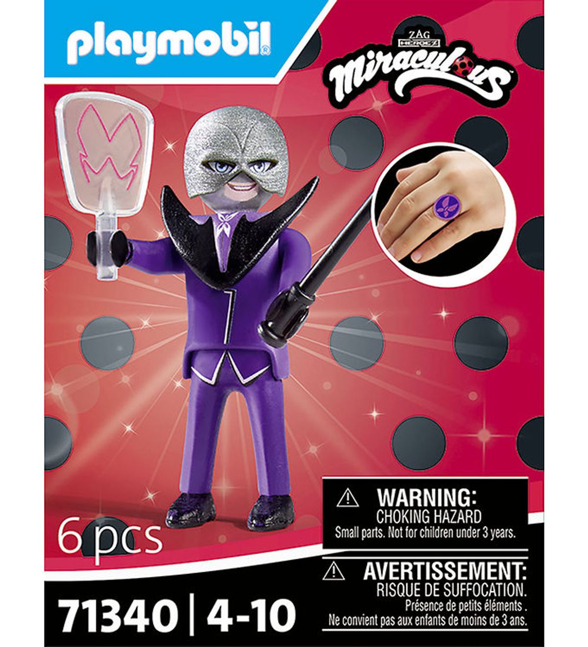 Playmobil Miraculous - Hawk Moth - 71340 - 6 Dele