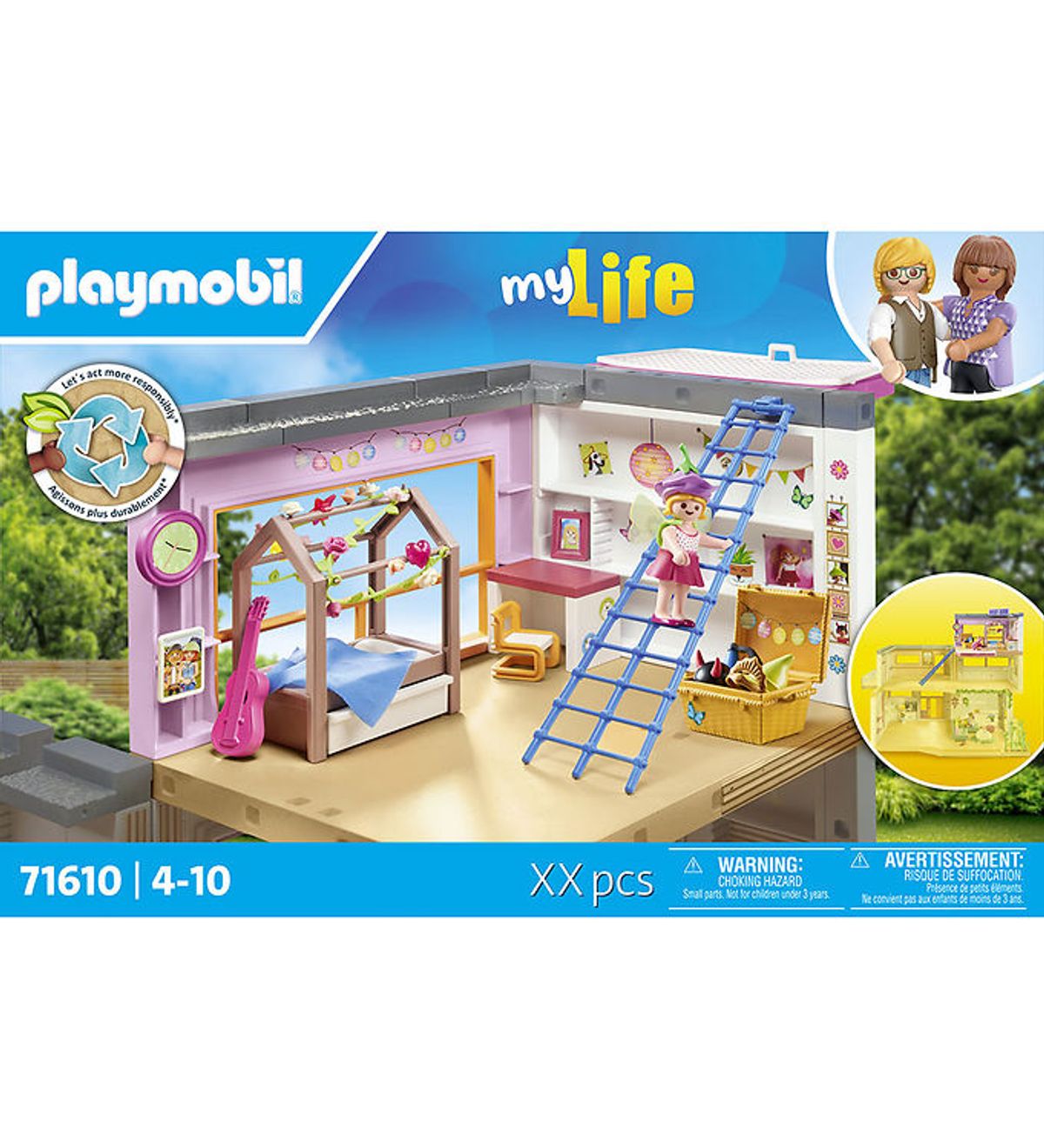 Playmobil My Life - Børneværelse - 71610 - 97 Dele