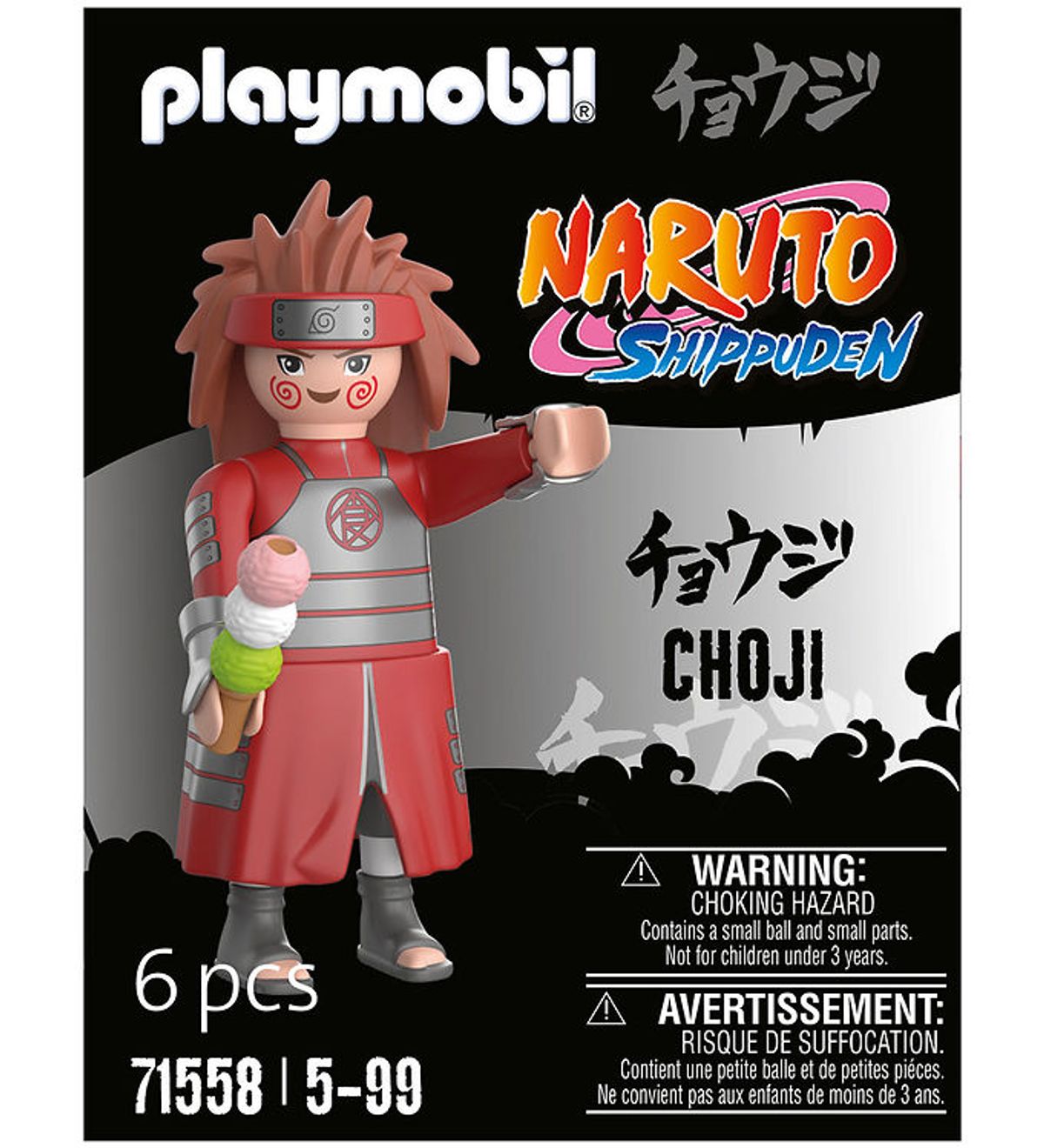 Playmobil Naruto - Choji - 71558 - 6 Dele