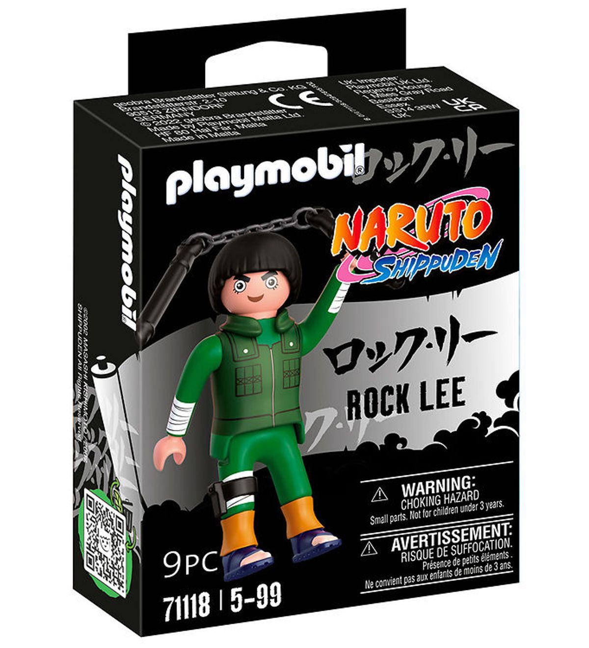 Playmobil Naruto - Rock Lee - 71118 - 9 Dele