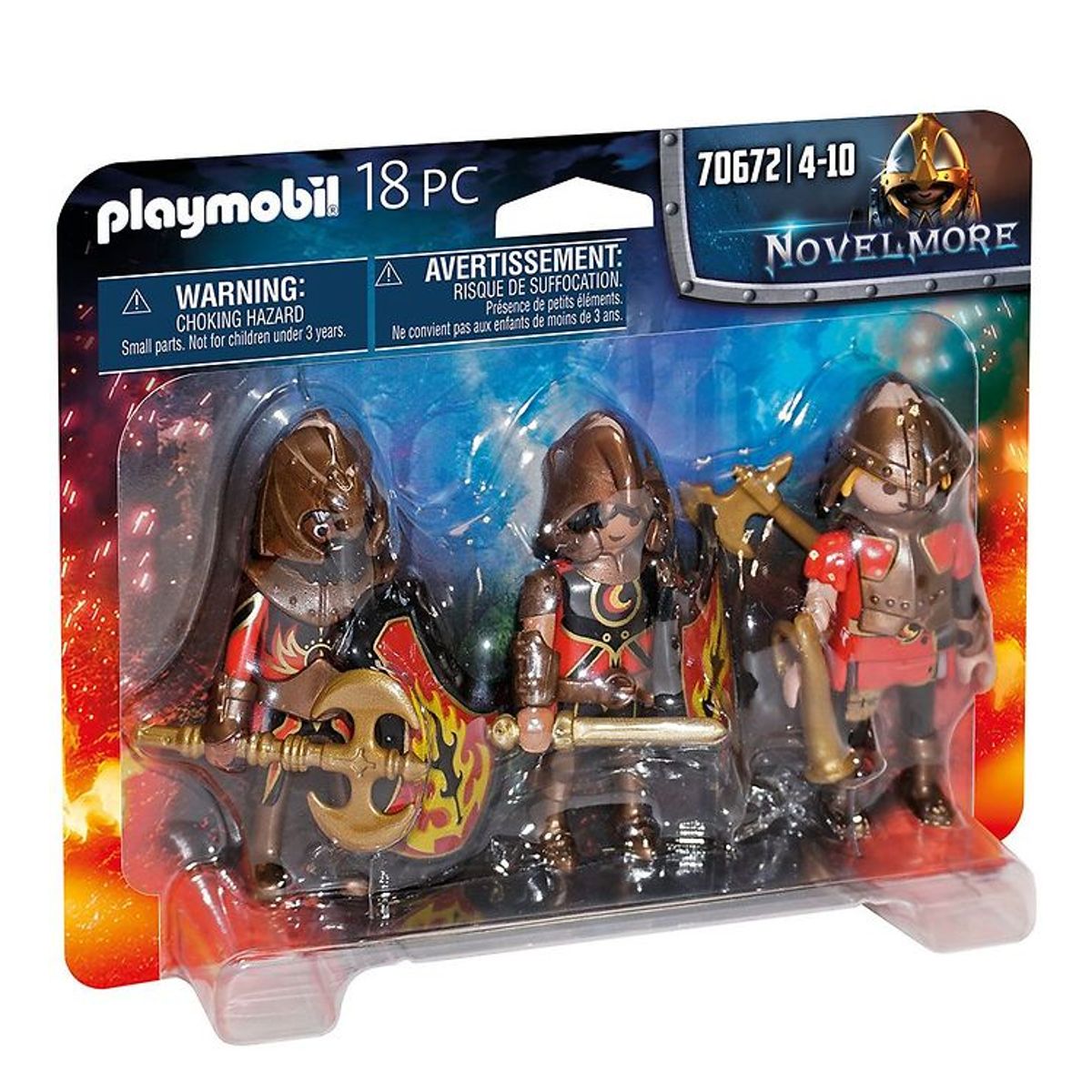 Playmobil Novelmore - 3-pak - Burnham Raiders - 70672 - 18 Dele