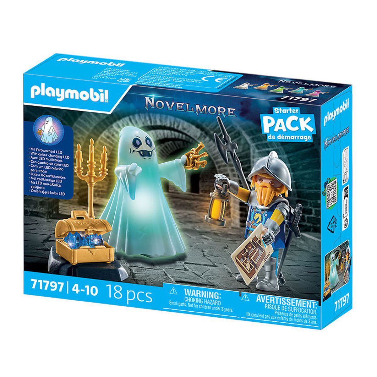 Playmobil Novelmore - Spøgelse Og Novelmore Ridder - 71797 - 18