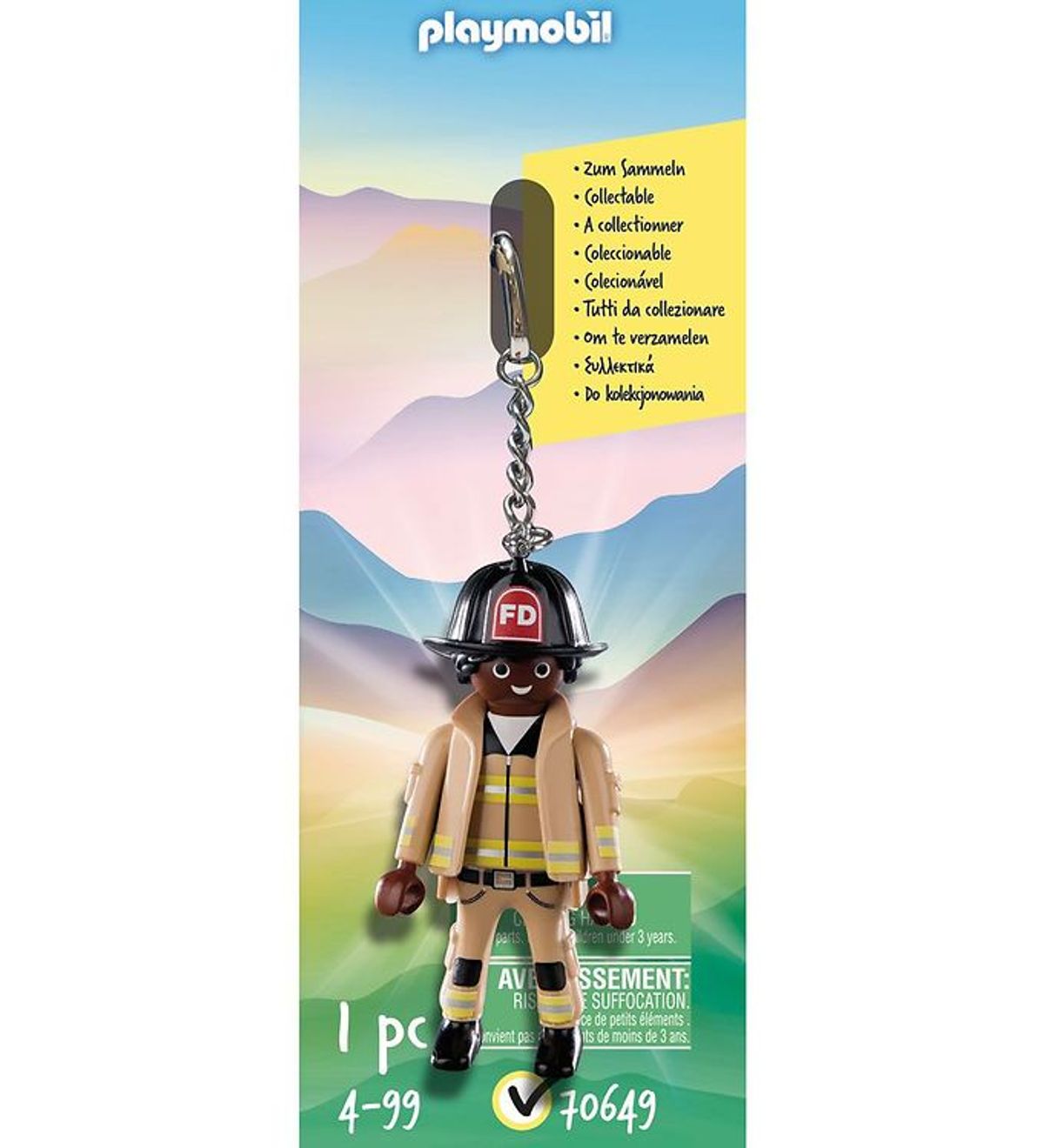 Playmobil Nøglering - Brandmand - 70649