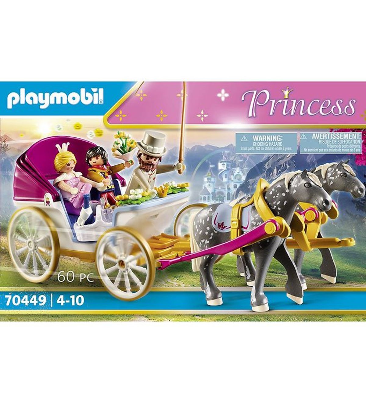 Playmobil Princess - Romantisk Hestevogn - 70449 - 60 Dele