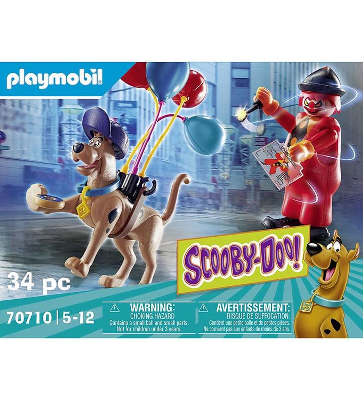 Playmobil Scooby-Doo - Eventyr Med Ghost Clown - 70710 - 34 Dele