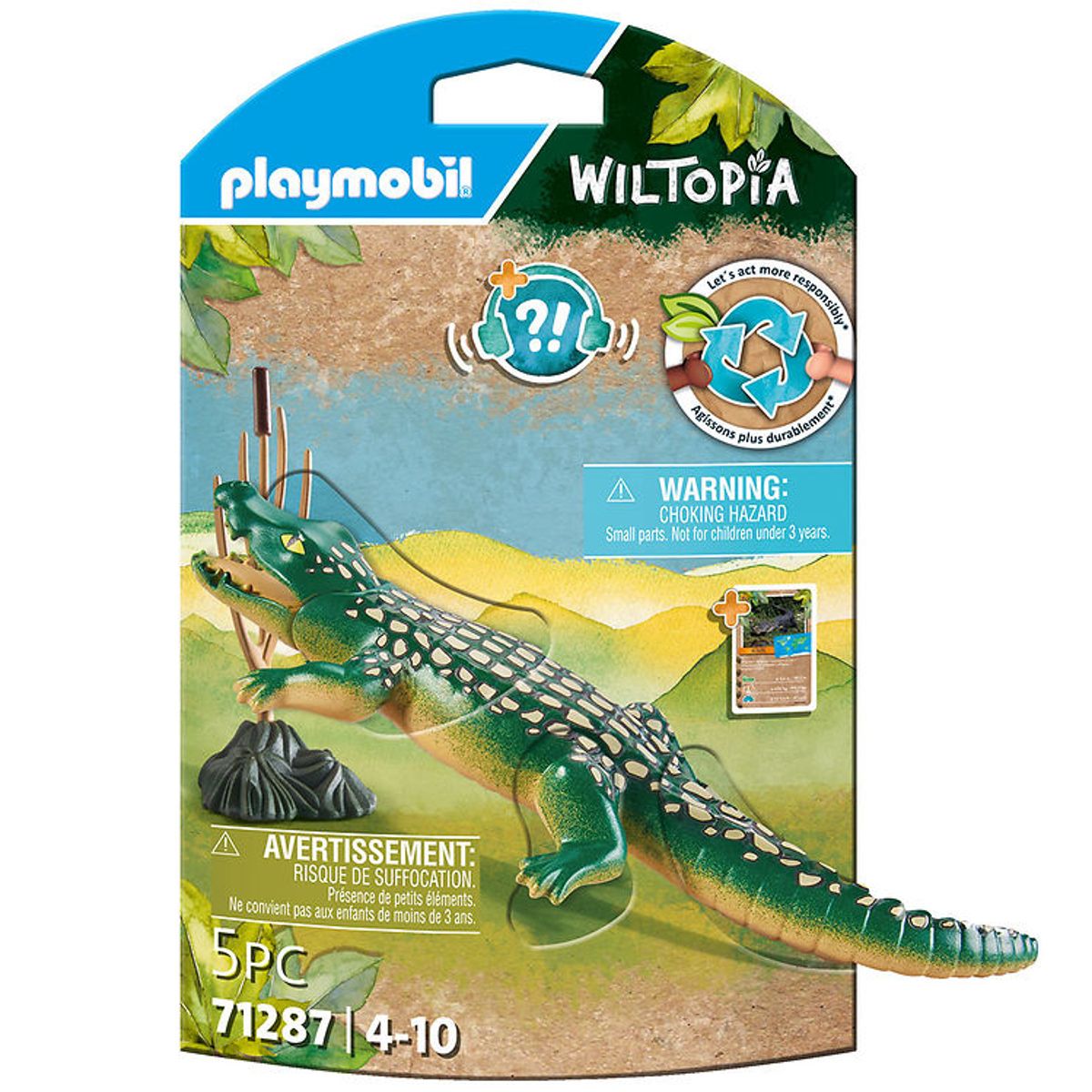 Playmobil Wiltopia - Alligator - 5 Dele - 71287