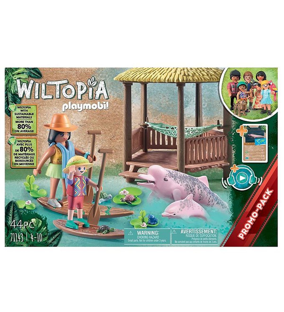 Playmobil Wiltopia - Padletur Med Floddelfinerne - 71143 - 44 De