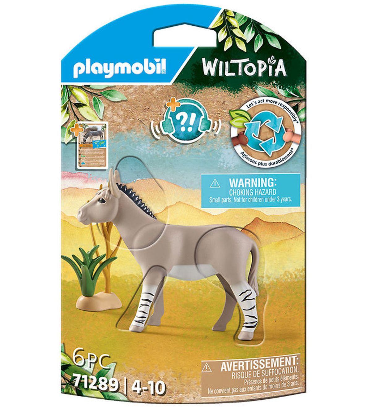 Playmobil Wiltopia - Æsel - 6 Dele - 71289