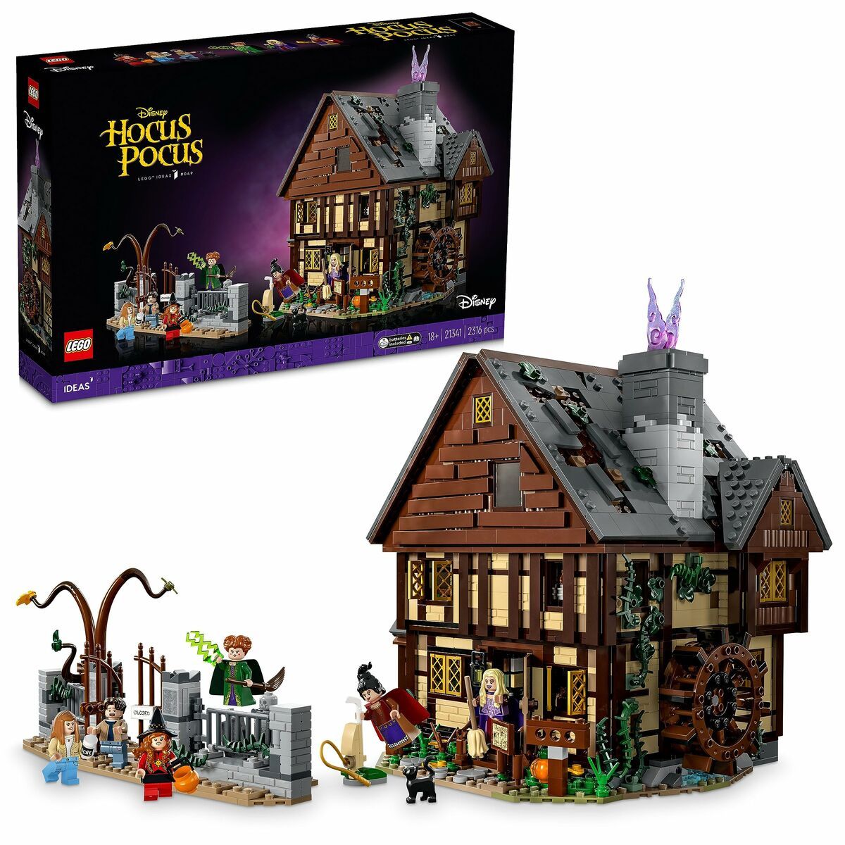 Playset Lego Disney Hocus Pocus - Sanderson Sisters' Cottage 21341 2316 Dele