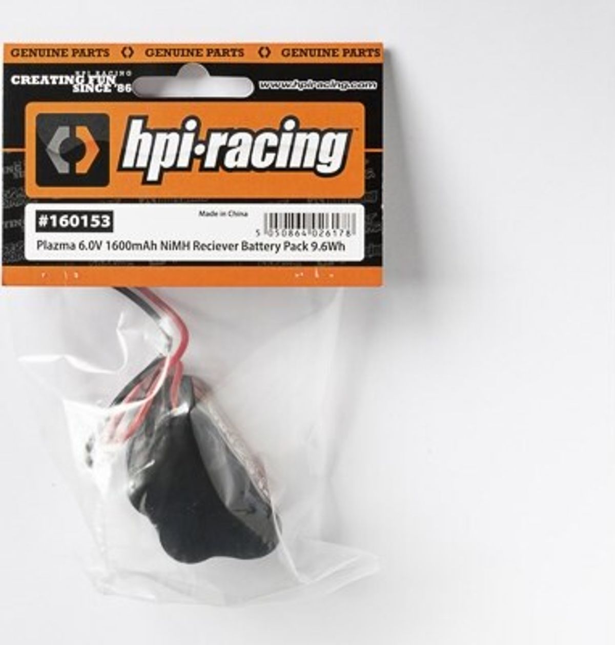 Plazma 6.0v 1600mah Nimh Receiver Battery Pack - Hp160153 - Hpi Racing