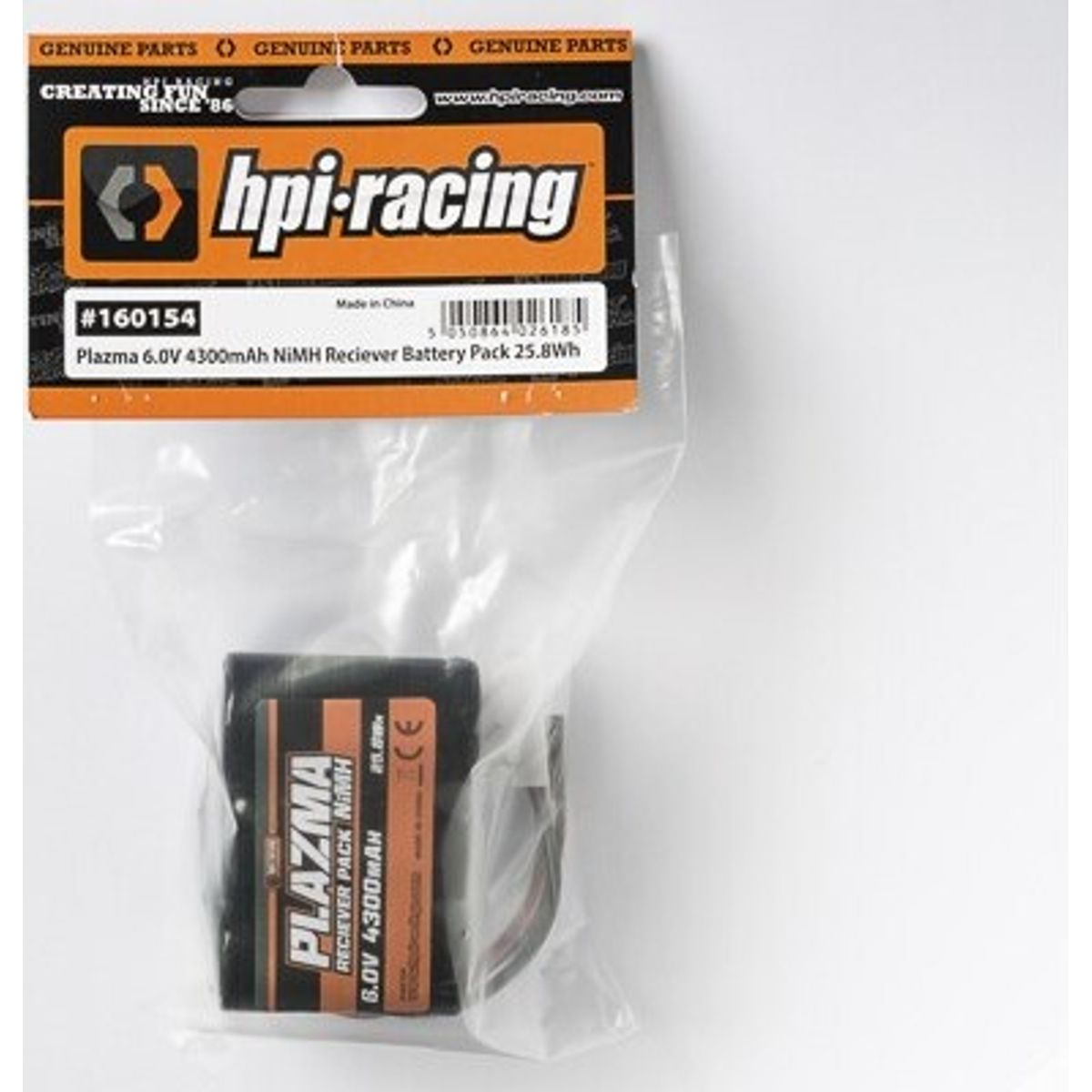 Plazma 6.0v 4300mah Nimh Baja Receiver Battery - Hp160154 - Hpi Racing