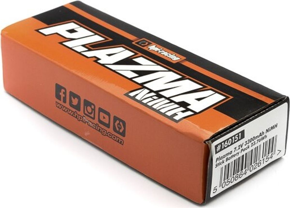 Plazma 7.2v 3300mah Nimh Stick Battery Pack - Hp160151 - Hpi Racing