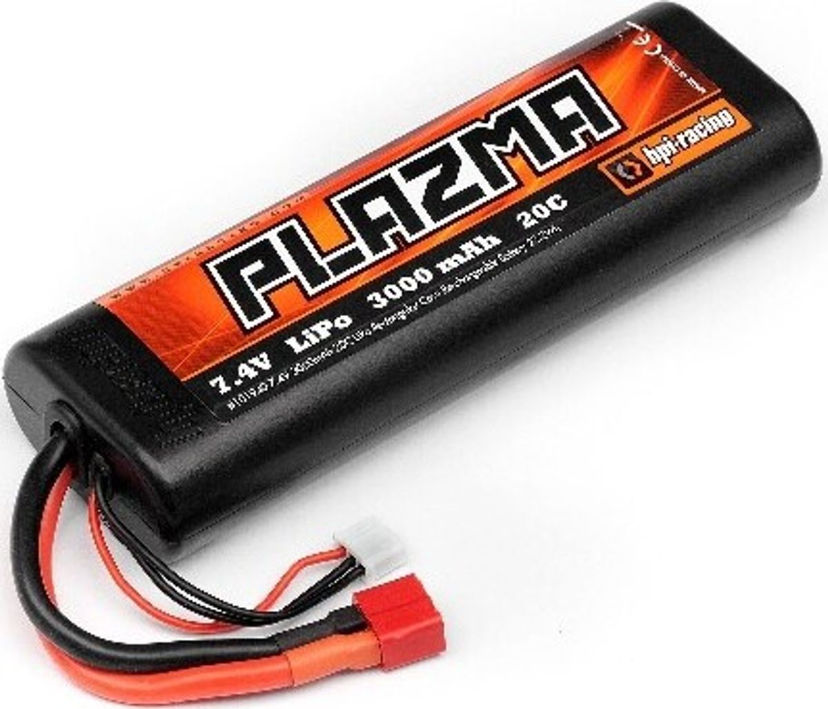 Plazma 7.4v 3000mah 20c Lipo Rnd Case S.pack 22.2w - Hp101940 - Hpi Racing