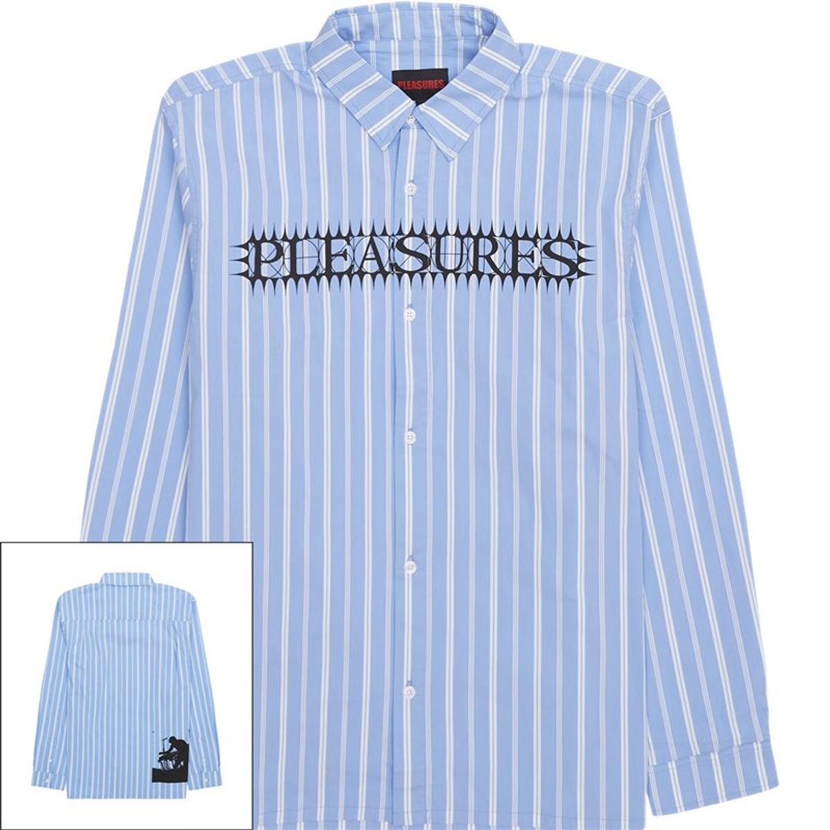 Pleasures Now Fetch Button Shirt Blue