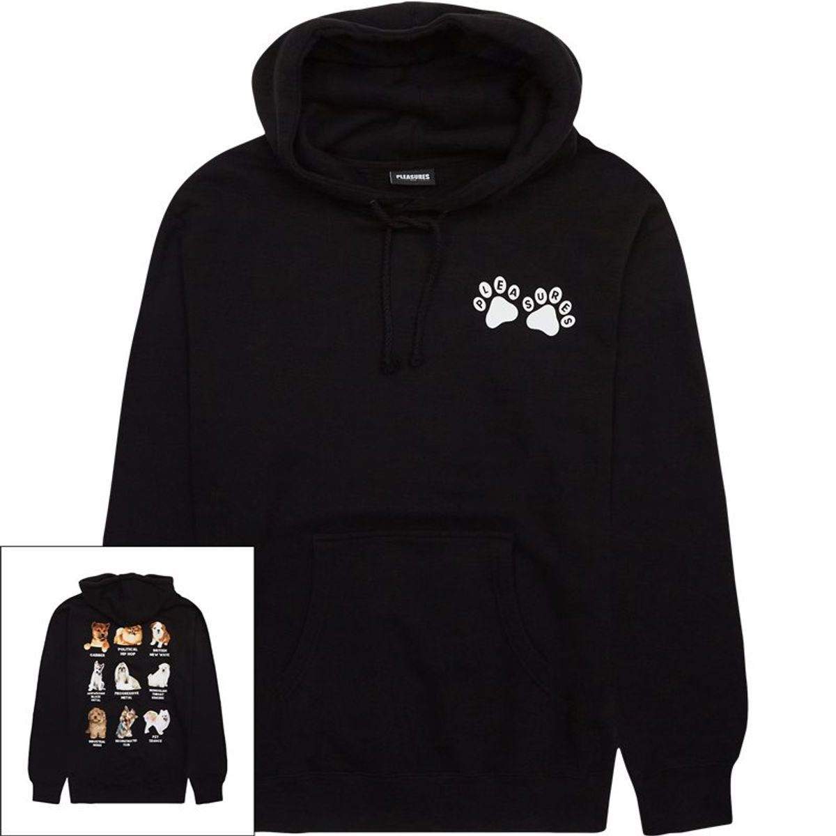 Pleasures Now Puppies Hoodie Black