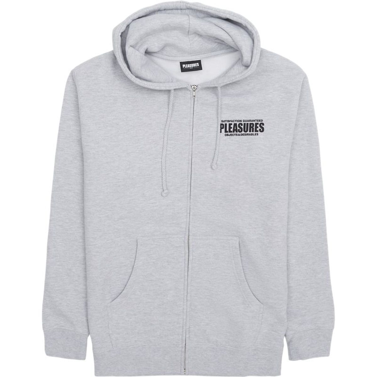 Pleasures Now Staff Zip Hoodie Sweatshirts Grey Melange