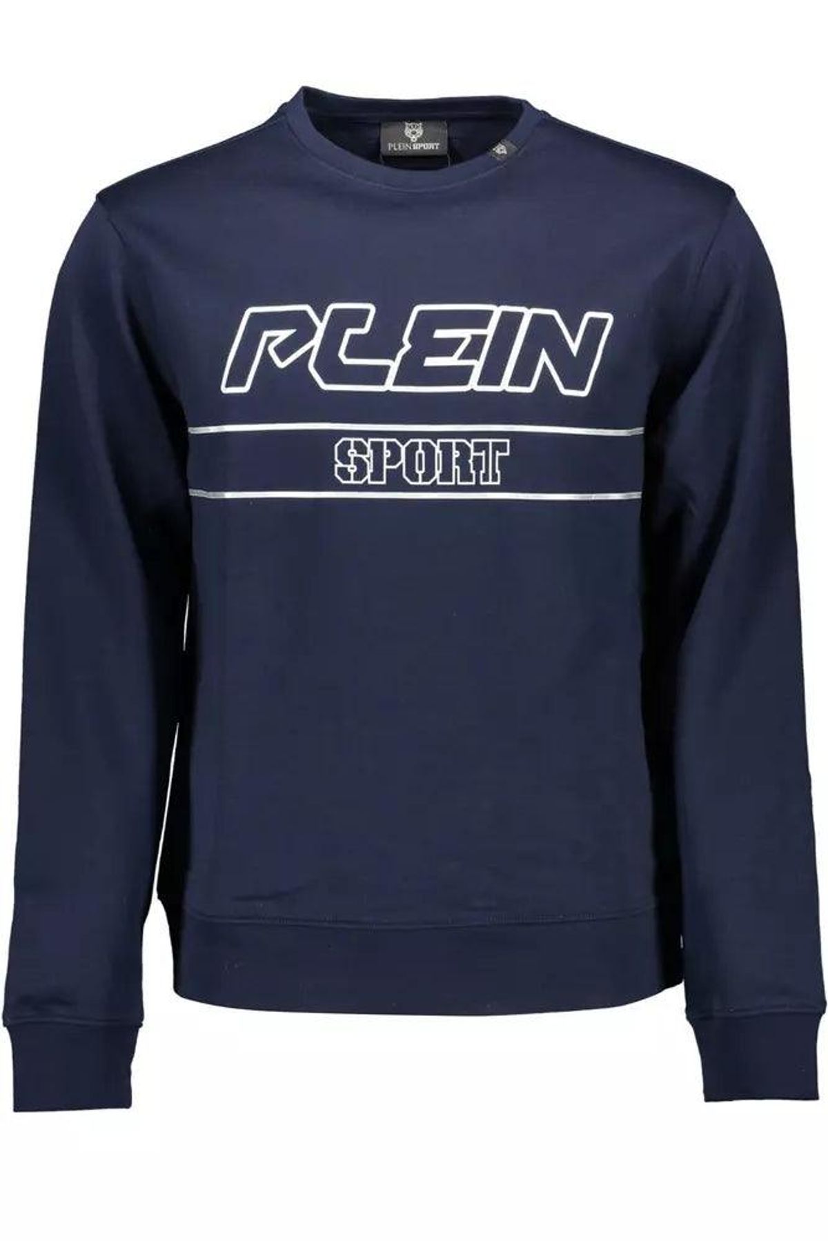 Plein Sport Blue Cotton Men Sweater