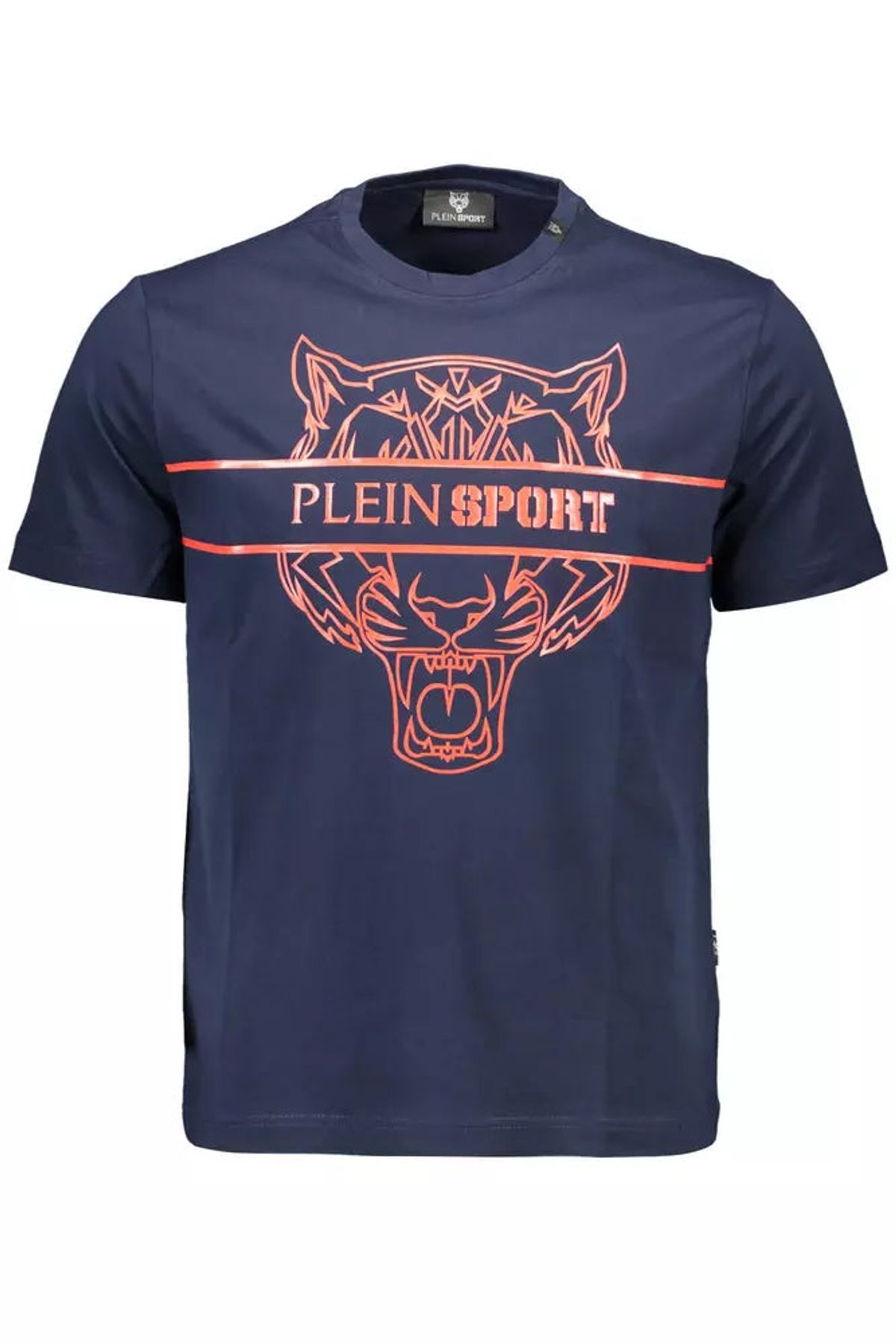 Plein Sport Blå Bomuld T-Shirt