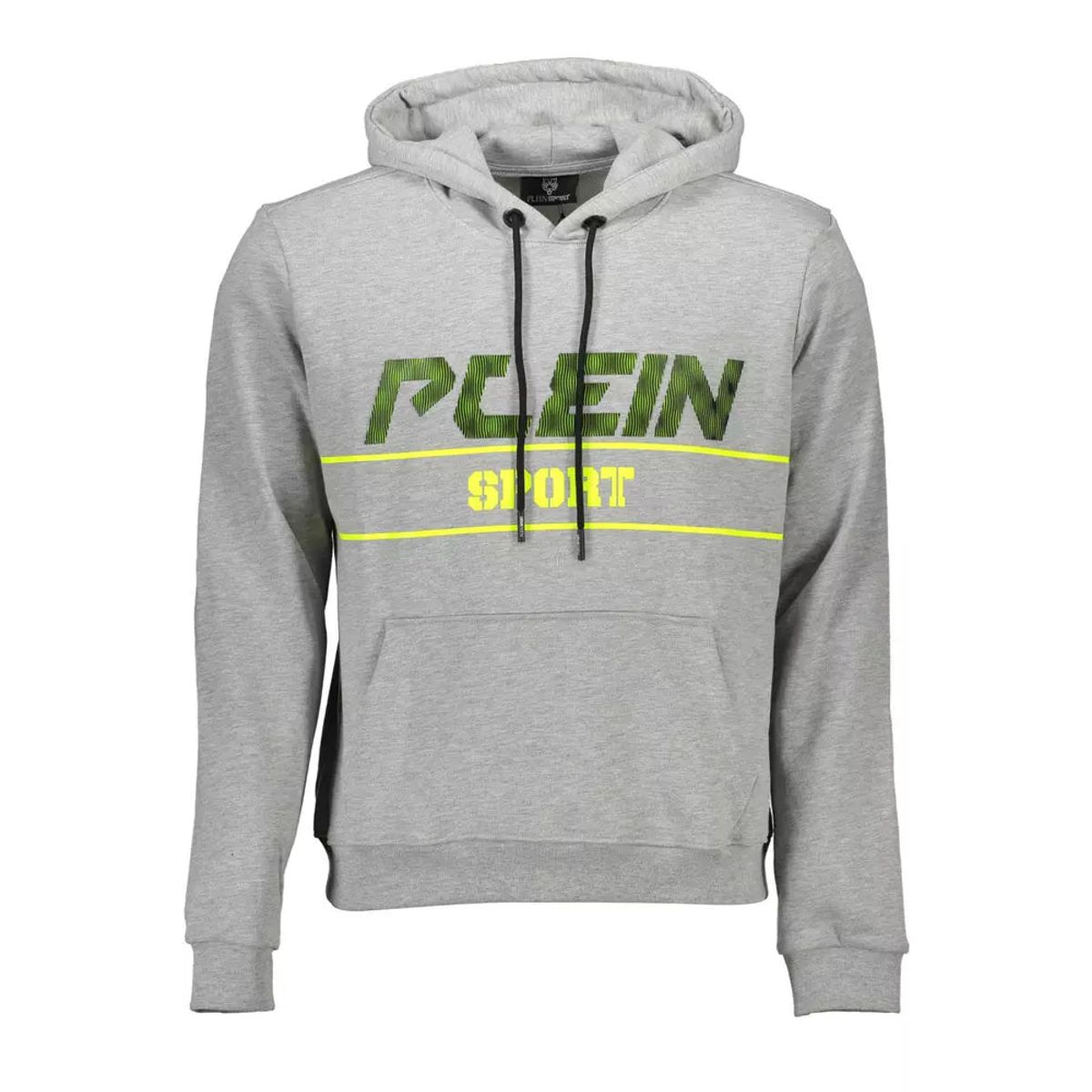 Plein Sport Gray Cotton Men Sweater