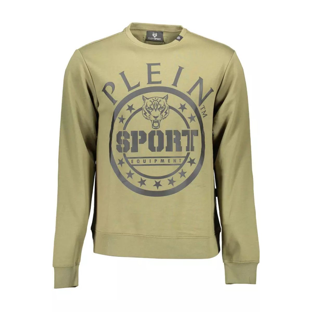 Plein Sport Green Cotton Men Sweater