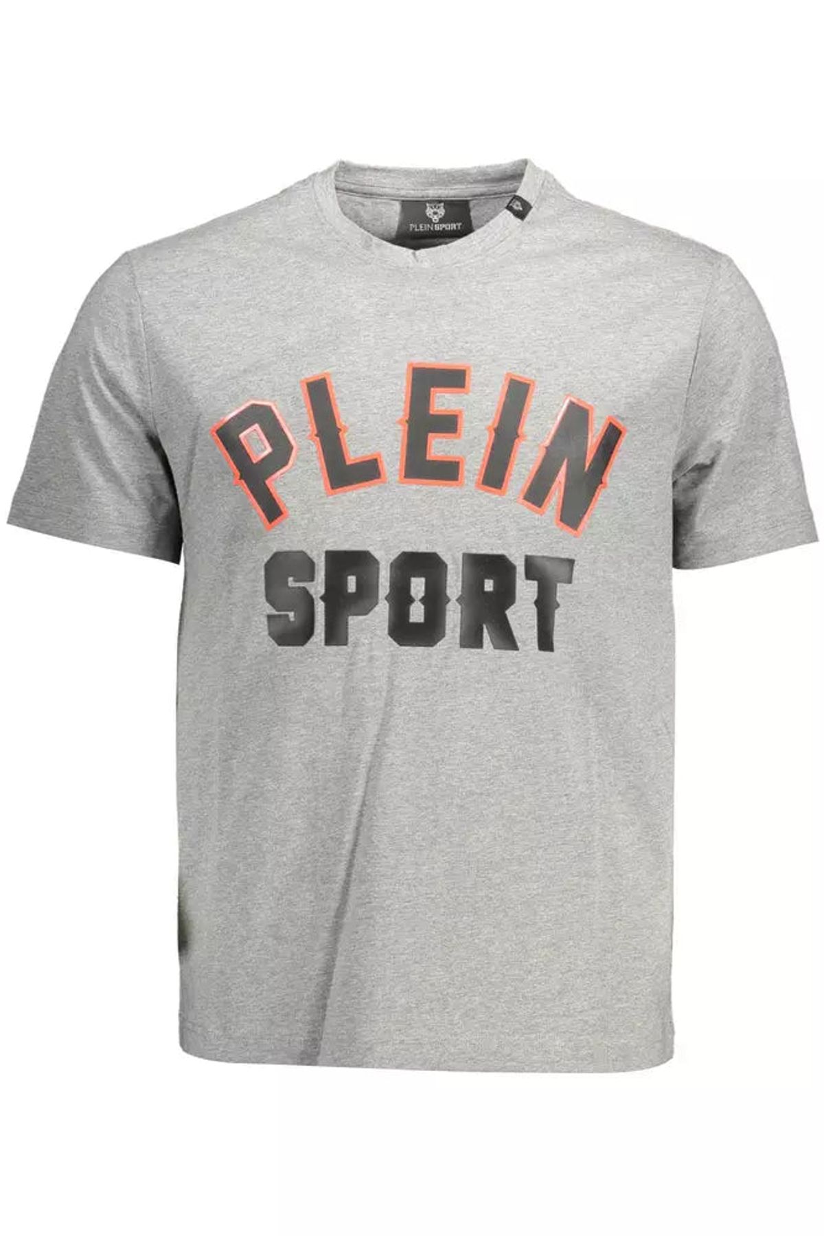 Plein Sport Grå Bomuld T-Shirt