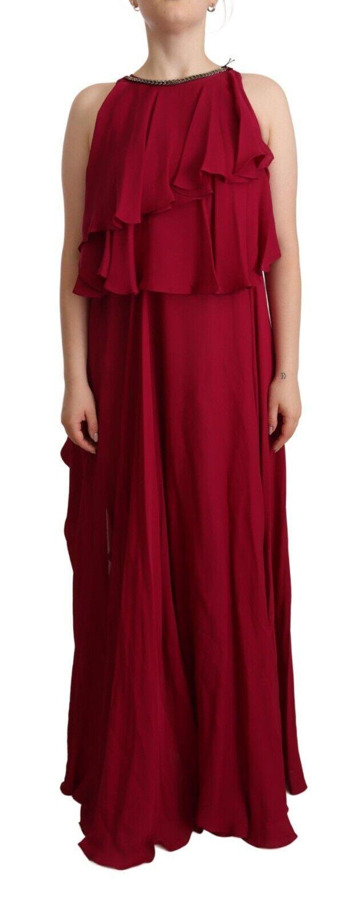 Plein Sud Maroon Maxi Kjole