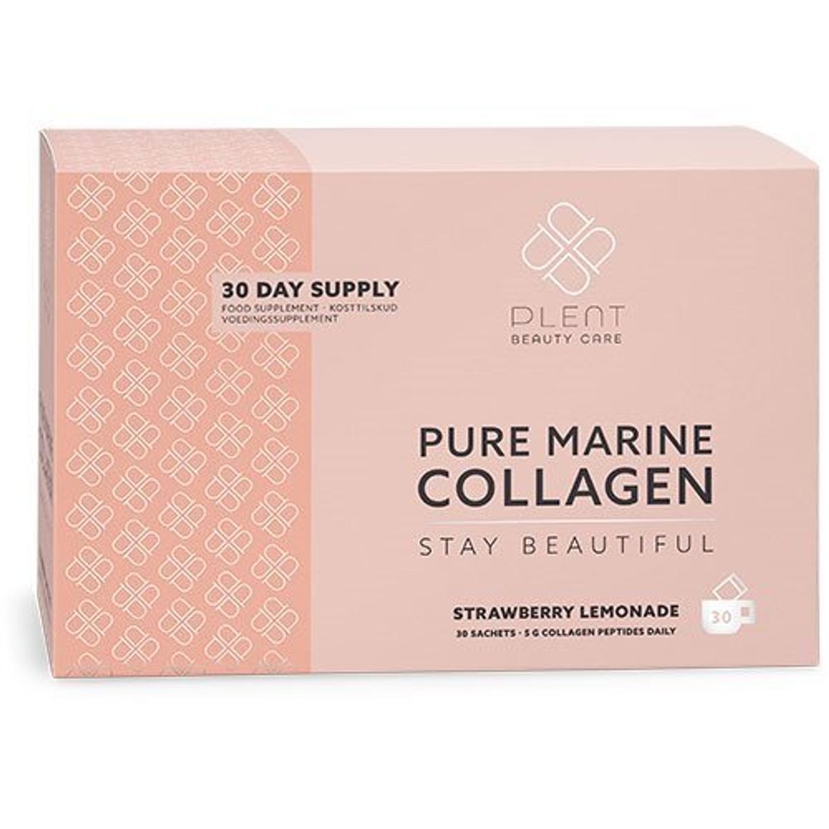 Plent Pure Marine Collagen Strawberry Lemonade 30 x 5 gr